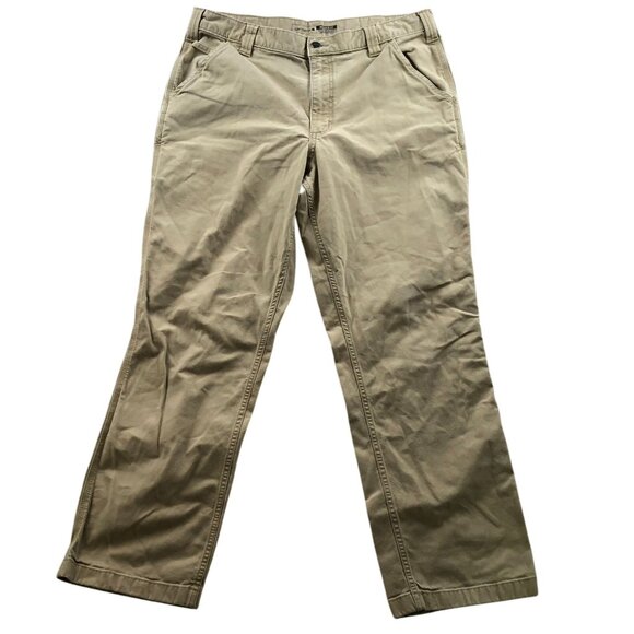 Carhartt Mens Work Cargo Pants Size 36x32 Rugged Relaxed BN2291-M Workwear Tan - Picture 1 of 16